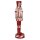 5PR0125 Clayre & Eef Große Standfigur Nussknacker / Soldat Polyresin 61 cm rot/weiß