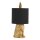 6LMC0013GO Clayre & Eef Tischlampe Hasenlampe Polyresin 43 Gold/Schwarz