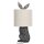 6LMC0013 Clayre & Eef Tischlampe Hasenlampe Polyresin 43 Braun/Beige
