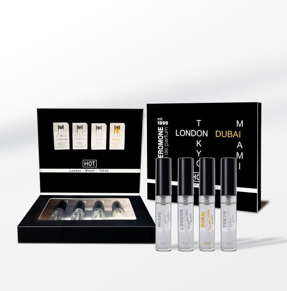 HOT Pheromone Parfum Box men - 4 x 5ml