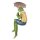 6PR4019 Clayre & Eef Figur Frosch mit Schirm - Kantenhocker