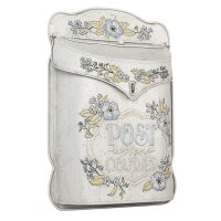 6Y4240 Clayre & Eef Briefkasten Blumen beige/blau aus...