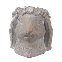 6TE0556M Clayre&Eef Blumentopf Kaninchen Hasenkopf...