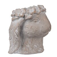 6TE0556M Clayre&Eef Blumentopf Kaninchen Hasenkopf...